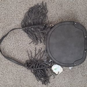 Vegan Leather Grey Handbag